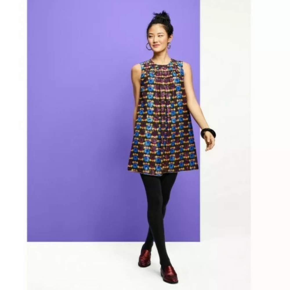 Anna Sui Size XS Metallic Circles Dress Retro - New with Tag